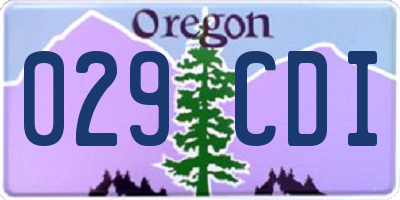OR license plate 029CDI