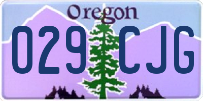 OR license plate 029CJG