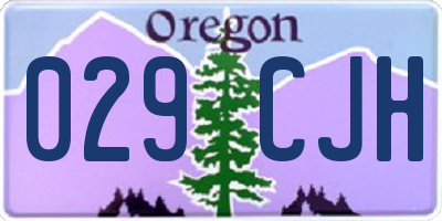OR license plate 029CJH