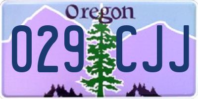 OR license plate 029CJJ