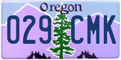 OR license plate 029CMK