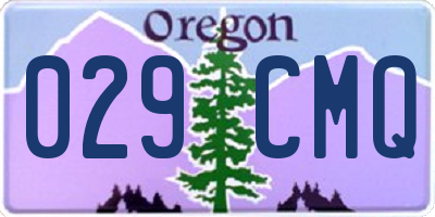 OR license plate 029CMQ