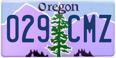 OR license plate 029CMZ
