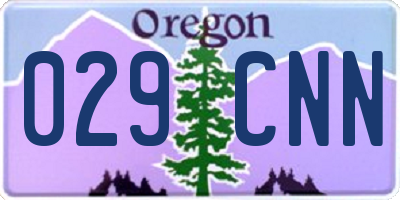 OR license plate 029CNN
