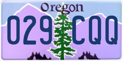 OR license plate 029CQQ
