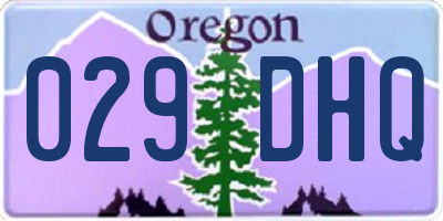 OR license plate 029DHQ
