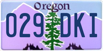 OR license plate 029DKI