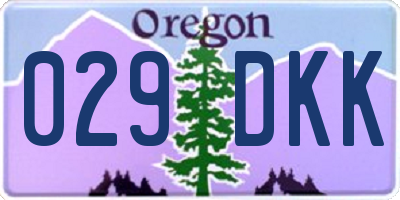 OR license plate 029DKK