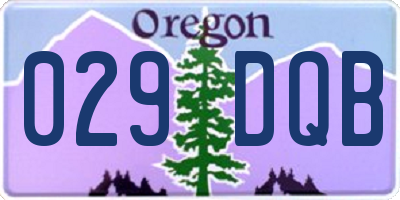 OR license plate 029DQB
