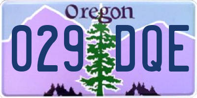 OR license plate 029DQE