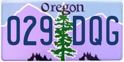OR license plate 029DQG