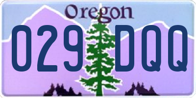 OR license plate 029DQQ