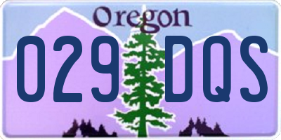 OR license plate 029DQS
