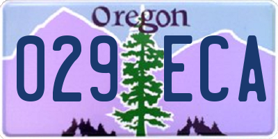 OR license plate 029ECA