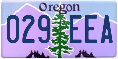 OR license plate 029EEA
