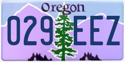 OR license plate 029EEZ