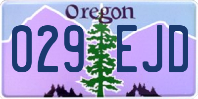 OR license plate 029EJD