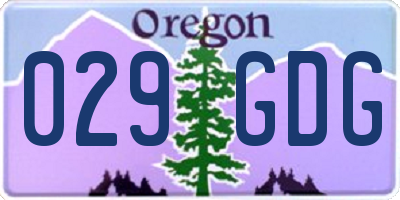 OR license plate 029GDG
