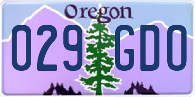 OR license plate 029GDO