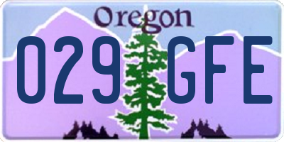 OR license plate 029GFE