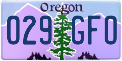 OR license plate 029GFO