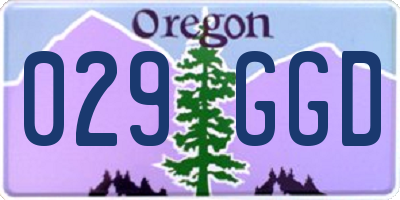 OR license plate 029GGD