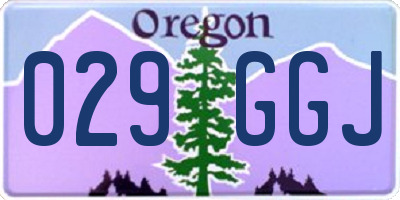 OR license plate 029GGJ