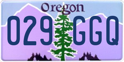 OR license plate 029GGQ