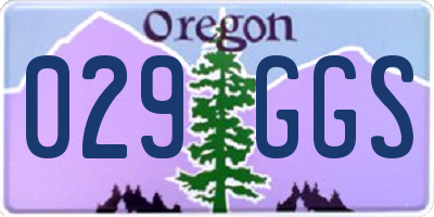 OR license plate 029GGS