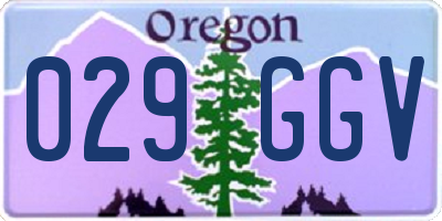 OR license plate 029GGV