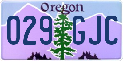 OR license plate 029GJC