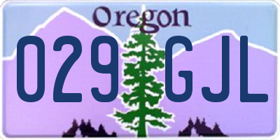 OR license plate 029GJL