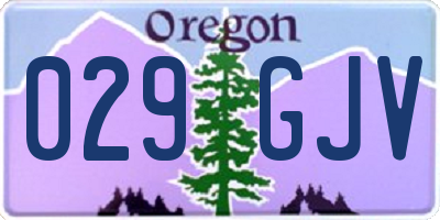 OR license plate 029GJV