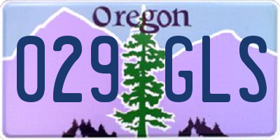 OR license plate 029GLS