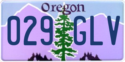 OR license plate 029GLV
