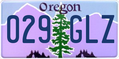 OR license plate 029GLZ