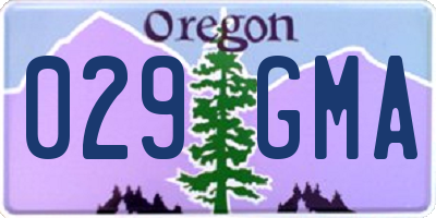 OR license plate 029GMA