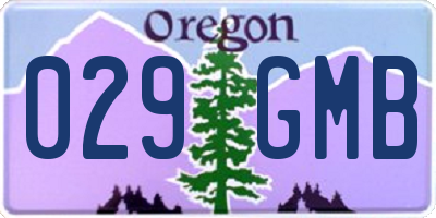 OR license plate 029GMB