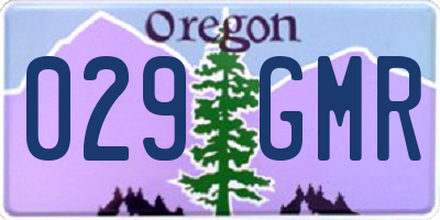 OR license plate 029GMR