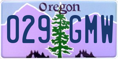 OR license plate 029GMW