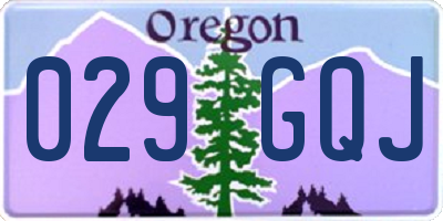 OR license plate 029GQJ