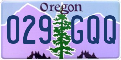 OR license plate 029GQQ