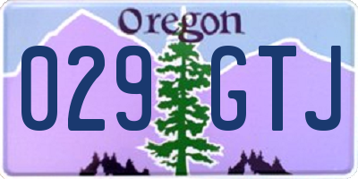 OR license plate 029GTJ