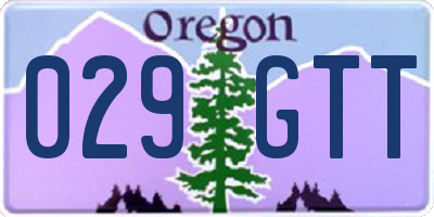 OR license plate 029GTT