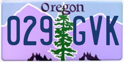 OR license plate 029GVK
