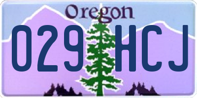 OR license plate 029HCJ