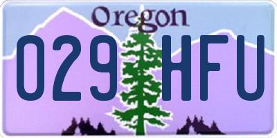 OR license plate 029HFU