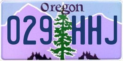 OR license plate 029HHJ