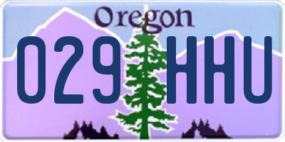 OR license plate 029HHU