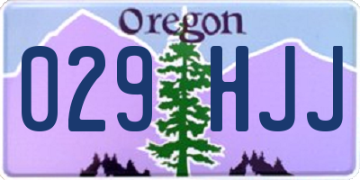 OR license plate 029HJJ
